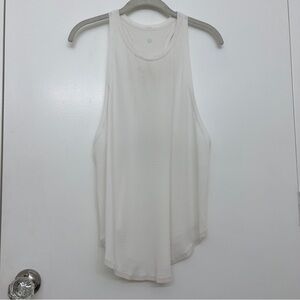 Lululemon White Racerback Perforated Tank​